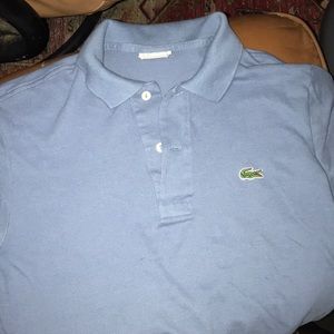Lacoste short sleeve blue polo